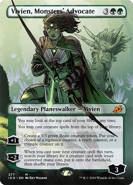 Vivien, Monsters' Advocate Ikoria- Lair of Behemoths Alternate Art